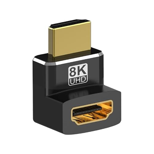 GARRULAX HDMI-Adapter 8K, Adapter 90 und 270 Grad Combo, unterstützt 8K @ 60Hz, 4K @ 120Hz, Stecker auf Buchse, HDMI 2.1-Anschluss, für Laptop, PC, Monito, TV, Projektor GARRULAX HDMI-Adapter 8K, Adapter 90 und 270 Grad Combo, unterstützt 8K @ 60Hz, 4K @ 120Hz, Stecker auf Buchse, HDMI 2.1-Anschluss, für Laptop, PC, Monito, TV, Projektor von Garrulax
