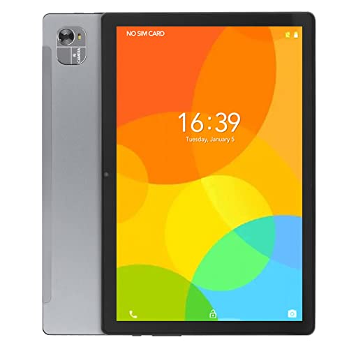 10,1-Zoll-Smart-Tablet, Android 11-Tablet, Octa Core, mit Zwei Kameras und Lautsprechern, 8 GB RAM, 128 GB ROM, 7000 MAh Lange Akkulaufzeit (Grau) von Garsent