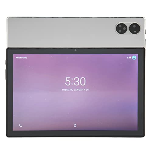 10-Zoll-Tablet, 1960 X 1080 IPS 4G-Telefonie-Tablet, 6 GB RAM 256 GB ROM, 5 MP + 13 MP-Kamera, 8-Core-CPU, für Android 11, 7000 MAh, 5 GWIFI, GPS, Bluetooth (Grau) von Garsent