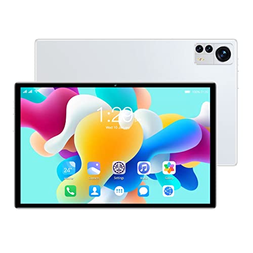 10-Zoll-Tablet, 4G-Anruf-Tablet-PC, 8 GB RAM 128 GB ROM, 1200 X 1920 FHD-IPS-Bildschirm, 8-Kern-CPU, 5 MP + 13 MP-Kamera, 7000 MAh, 5 G WiFi, Bluetooth, GPS (Grau) von Garsent