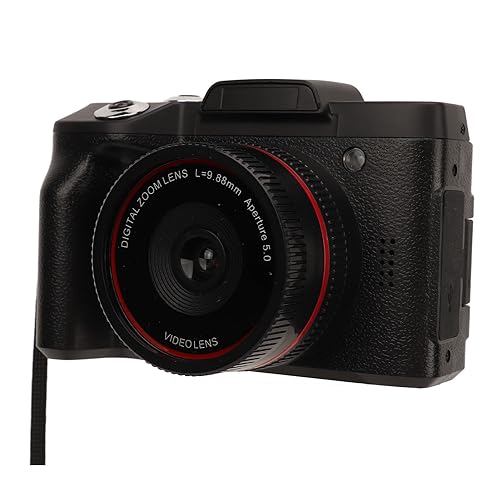 1080P-Digitalkamera für Fotografie, Autofokus, 16-facher Digitalzoom, 16-MP-Vlogging-Kamera mit 180°-Flip-Screen-Kompaktkamera, Unterstützt 32G-SD-Karte von Garsent