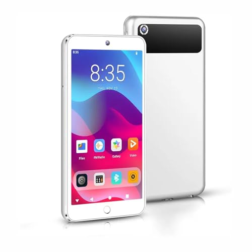 128 GB 5G Wi-Fi MP4-Player mit Bluetooth und 5-MP-Kamera, 4,3-Zoll-Touchscreen-MP4-Player, Verlustfreier Musikplayer, MP3-Player, Unterstützt Apps, Spotify, Android 13.0 von Garsent