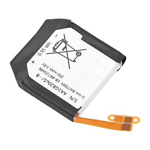 250 MAh Ersatzakku für Galaxy Gear und Classic, EB BR720ABE Uhrenakku, Überladeschutz Lithium-Ionen-Akku von Garsent