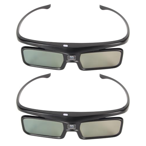 2pcs DLP 3D -Brille, 144Hz Wieder Auflade 3D Active Shutter Gläses DLP Link LCD -Objektiv 3D -Brillen, Unterstützen Sie Verschiedene 3D -Technologie -DLP -Link -Projektoren von Garsent