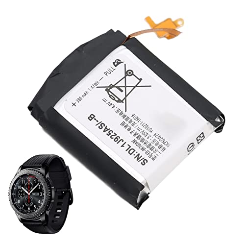 380 MAh Akku für Samsung Gear S3 Frontier Classic SM R770 R760 R765, EB BR800ABU Ersatz-Uhrenakku, Perfekt Sitzender Lithium-Ionen-Akku von Garsent