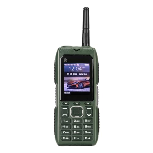 4G-Handy mit Großen Tasten, Laute Stimme, HD-Bildschirm, Akku mit Großer Kapazität, Multifunktional, Abnehmbare Antenne, Powerbank-Funktion, SOS-Funktion (Green) von Garsent