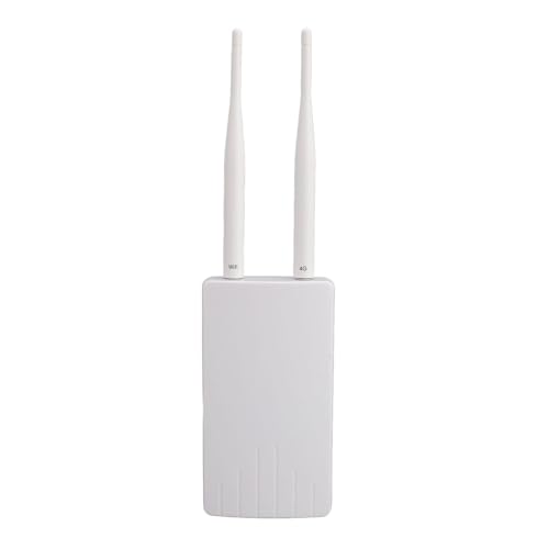 4G-LTE-POE-WLAN-Router für den Außenbereich, Entsperrtes 4G-LTE-Modem mit 300 Mbit/s und 2 5-dBi-Antennen, Verbindet Bis zu 10 Geräte, SIM-Kartensteckplatz, für Europa Geeignet von Garsent
