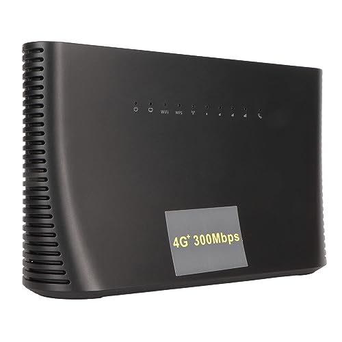 4G-WLAN-Router, 300 Mbit/s, Hochgeschwindigkeitsübertragung, Multiport-Verbindung, Breite Kompatibilität, Kompakt und Tragbar, Geeignet für Heim- und Hotelbüros (EU-Stecker) von Garsent