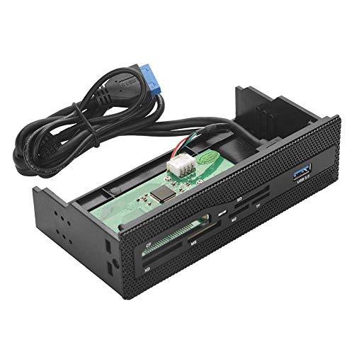 5,25 Zoll Interner Kartenleser, Multifuntions Interner Card Reader Dashboard PC Frontplatte USB 3.0 Port Unterstützung für M2-, MSO-, SD-, MS-, XD- und 64G TF Karten von Garsent