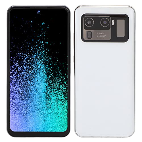 6,7-Zoll-Telefon ohne Sperre, M11 Ultra Smartphone, 6 GB RAM 128 GB ROM, 8 MP + 24 MP Kamera, MT6889 Deca Core CPU, 1960 X 1080P, Face ID, WiFi, Bluetooth, FM, GPS (Weiß)(EU) von Garsent