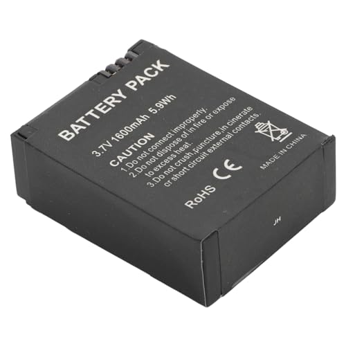 Akku für 3 3+, Action-Kamera-Ersatzakku, 3,7 V, 1600 MAh, 5,9 Wh Sportkamera-Akku, Mehrfacher Schutz, Kompakt und Tragbar von Garsent