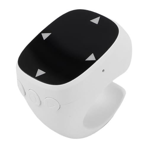 Bluetooth 5.3 Scrolling Ring, Fingertip Page Turner mit 90 -mAh -Akku, Drahtlose Bluetooth -Fernbedienung für Page Turner, Ansehen von Videos, Fotografieren, Musik Hören (White) von Garsent