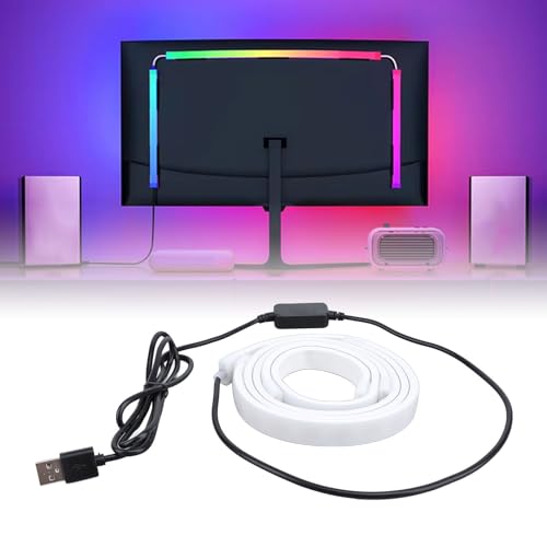 Computer Bildschirm LED Streifen Licht, RGB PC Bildschirm Sync Hintergrundbeleuchtungen für 32 Zoll Desktop Display, Bildschirm Farberkennung Multi Mode, 16 Millionen Farben USB Computer Bildschirm LED Streifen Licht, RGB PC Bildschirm Sync Hintergrundbeleuchtungen für 32 Zoll Desktop Display, Bildschirm Farberkennung Multi Mode, 16 Millionen Farben USB von Garsent