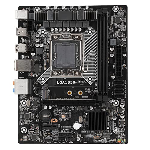 Computer-Mainboard Unterstützt LGA1356-Prozessor, 2-Kanal-DDR3-Gigabit-LAN-Mining-Mainboard Unterstützt ECC-DDR3-Dual-Channel-Speicher, 4 SATA2.0 M.2NVME PCIE1X 6 USB2.0 PCIE16X von Garsent