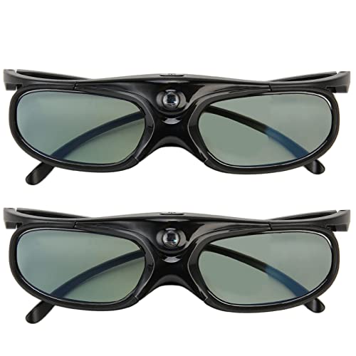 DLP 3D-Brille, Wiederaufladbare Aktive Shutter-Brille, 144-Hz-Projektorbrille für Alle 3D-DLP-Projektoren, Kompatibel mit Samsung NEC Sharp Optoma BenQ Dell usw. von Garsent