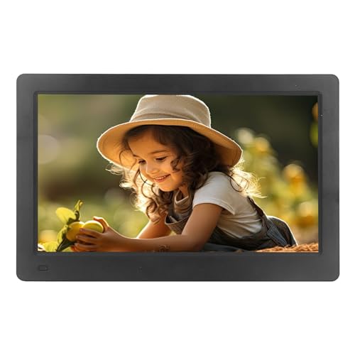 Digitaler Bilderrahmen, 11,4-Zoll-IPS-HD-LCD-Display, Automatische Wiedergabe, Speicherkartenunterstützung, Fernbedienung, Perfektes, für den Heim- und Bürogebrauch (EU-Stecker) von Garsent