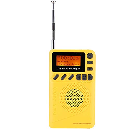 Digitales DAB-Radio, tragbares -Digital-DAB/DAB + -Radio mit MP3-Player-Unterstützung 32G TF-Karte Stereo-FM-Radio Eingebauter Akku zum Wandern, Gehen oder Laufen. von Garsent