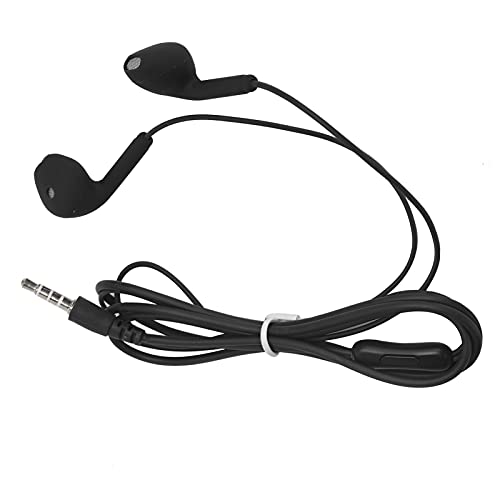 Ergonomischer Kleiner, Leichter Kopfhörer mit Kabel, HiFi-Sound, 3,5-mm-Schnittstelle, Freisprechfunktion, Langlebiges ABS-Material (Black) von Garsent