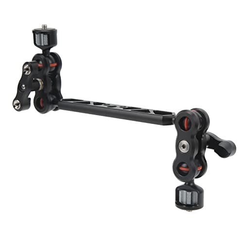 Extension Magic Arm, 13 Zoll 360 ° Drehbarer Beweglicher Magic Arm mit 1/4 Zoll 3/8 Zoll Schraubenschnittstelle, Aluminiumlegierungs-Kamera-Montageadapterhalter für Feldmonitor, Beleuchtung, Audioreco Extension Magic Arm, 13 Zoll 360 ° Drehbarer Beweglicher Magic Arm mit 1/4 Zoll 3/8 Zoll Schraubenschnittstelle, Aluminiumlegierungs-Kamera-Montageadapterhalter für Feldmonitor, Beleuchtung, Audioreco von Garsent