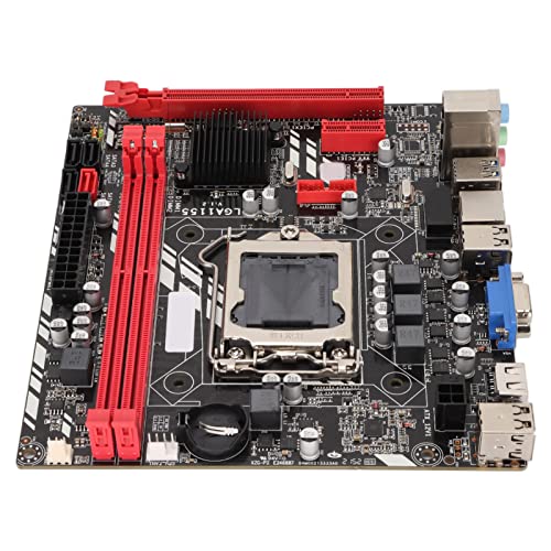 Gaming Motherboard DDR3, 1155 Pins 2 DDR3 100M Mining Motherboard Unterstützt Corei7, I5, I3 (LGA1155) Core Prozessoren, Unterstützt Digitale High Definition Videoausgabe von Garsent