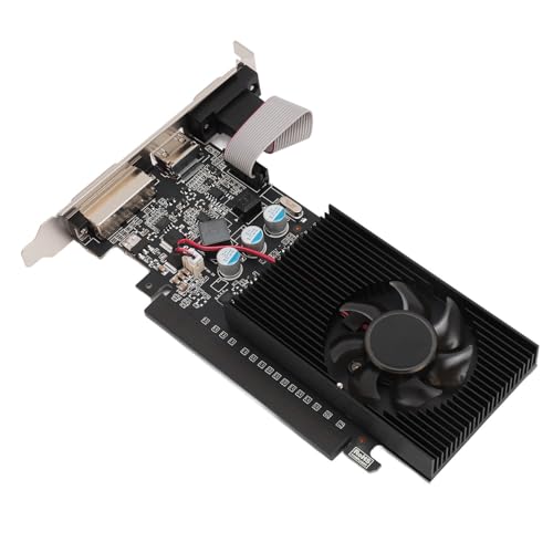 Garsent 1 GB GDR3-Speicher, Effiziente und Leise Gaming-Grafikkarte mit Lüfter, Langlebiges Design für Hervorragende PC-Betriebsleistung von Garsent
