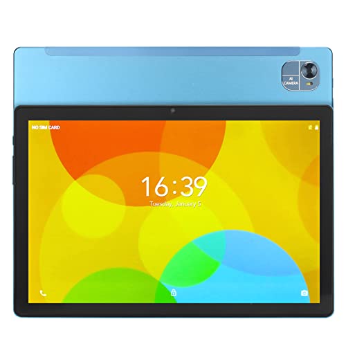 Garsent 10,1-Zoll-Smart-Tablet, Android 11-Tablet, Octa Core, mit Zwei Kameras und Lautsprechern, 8 GB RAM, 128 GB ROM, 7000 MAh Lange Akkulaufzeit (Blau) von Garsent