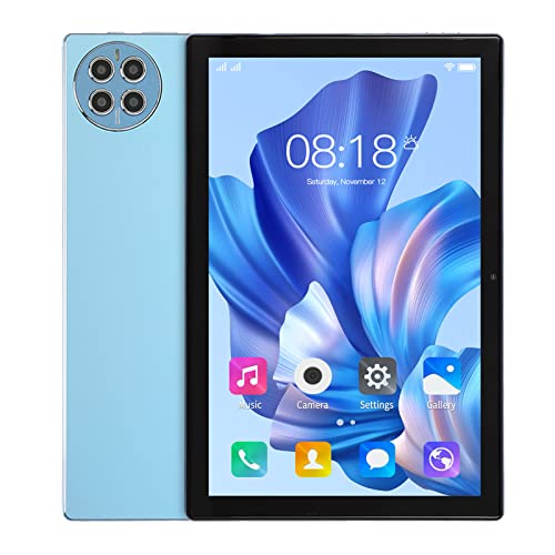 Garsent 10-Zoll-Tablet, 12 GB RAM, 256 GB ROM, Unterstützt 512 GB Erweiterung, 10000 MAh Großer Akku, 1920 X 1200 IPS-Display, 8 MP + 20 MP Kamera, für Android 12, 4GLTE 5G WiFi (Blau) von Garsent