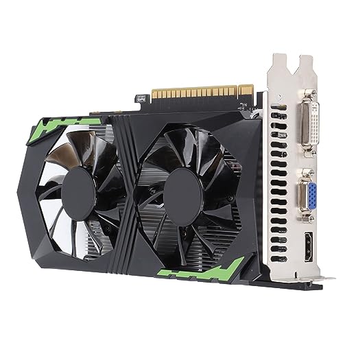 Garsent 128-Bit-4-GB-DDR5-Grafikkarte, Desktop-Computerzubehör mit Zwei Lüftern, Geräuscharm, Hohe Effizienz Garsent 128-Bit-4-GB-DDR5-Grafikkarte, Desktop-Computerzubehör mit Zwei Lüftern, Geräuscharm, Hohe Effizienz von Garsent