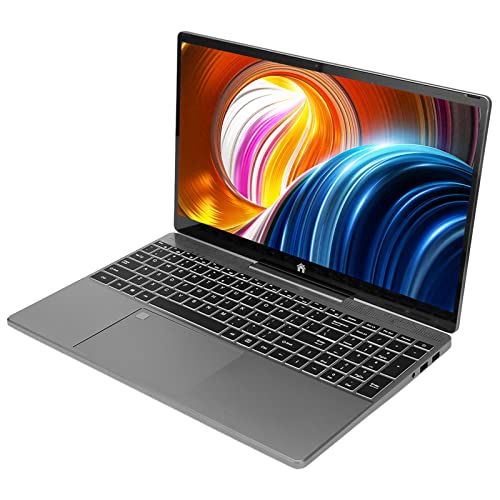 Garsent 15,6-Zoll-HD-Touch-Display, um 180 Grad Klappbar, 12 GB DDR5-RAM, Schwerkraftsensor, RGB-Tastatur, Tablet-Laptop mit 5800-mAh-Akku für Büroreisen (12 GB + 1 TB EU-Stecker) von Garsent