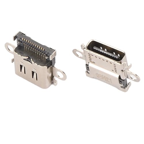 Garsent 2 Stück Typ C Ladeanschluss Ersatz für Switch Lite, USB C Konsole Dock Connector Ladebuchse mit Mehrzwecknutzung für Kompatible Maschinen HDH 001 von Garsent