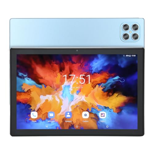 Garsent 2-in-1-Tablet, 10,1-Zoll-Tablet mit Android 11.0, Octa Core, 12 GB RAM, 256 GB ROM, mit Tastaturhülle, RGB-Tastatur und -Maus Sowie Stift (Blue) von Garsent