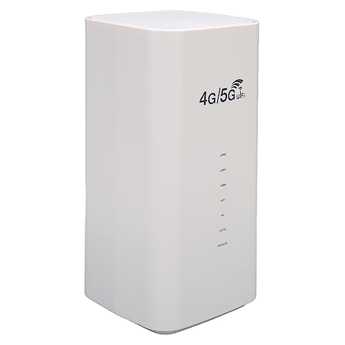 Garsent 4G LTE WiFi Router, Drahtloser WLAN-Router mit 4 Antennen, Drahtloser WiFi-CPE-WLAN-Router mit SIM-Karten-Slot, Bis zu 32 Benutzer, Zelluläre und Verkabelte Dual-Backup, für (EU-Stecker) von Garsent