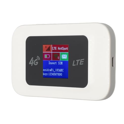 Garsent 4G-Router, Tragbarer 4G-LTE-USB-Router, Pocket Mobile Network Hotspot USB-Modem, 150 Mbit/s Wireless Network Smart Router mit SIM-Kartensteckplatz, für Auto Im Freien von Garsent