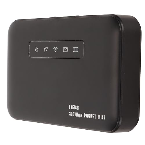 Garsent 4G-WLAN-Router mit 300 Mbit/s SIM-Kartensteckplatz, Unterstützt 32 Benutzer, WPA WPA2, 2600 MAh Akku, Tragbarer WLAN-Hotspot für Büro, Reisen, Zuhause von Garsent