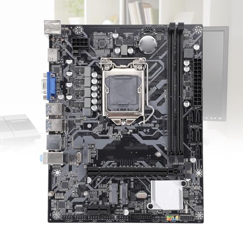 Garsent ATX -Mainboard, Computer -Motherboard für LGA1200 Gen 10 11, CPU PCI E3.0 Mainboard mit DDR4 -Speicherplätzen, Unterstützt VGA M.2 NVM Serial ATA3.0 10XUSB von Garsent