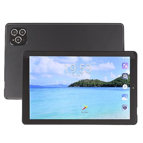 Garsent Android 11-Tablet 10 1-Zoll-Tablets Mt6735 8-Kern-Prozessor mit 4 GB RAM 64 GB ROM Dual-Kamera und Lautsprecher 8800 MAh Akku mit Bluetooth-Kopfhörer (EU-Stecker) von Garsent