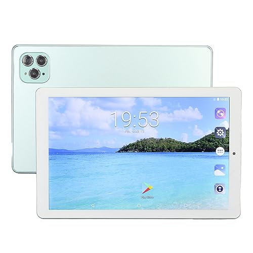 Garsent Android 11-Tablet 10 1-Zoll-Tablets Mt6735 8-Kern-Prozessor mit 4 GB RAM 64 GB ROM Dual-Kamera und Lautsprecher 8800 MAh Akku mit Bluetooth-Kopfhörer (EU-Stecker) von Garsent