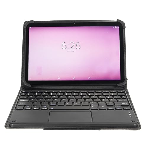 Garsent Android 12-Tablet mit Tastatur, 10,1 Zoll 2-in-1-Tablet mit Zwei Lautsprechern, 8 GB RAM 256 GB ROM 5G IPS-Touchscreen-Tablet-Computer, WLAN, Bluetooth, Lange Akkulaufzeit von Garsent