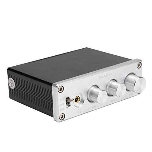 Garsent Audio-Verstärker, DAC-Decodierung Audio-Decoder -Digital-Stereo-Audio-Verstärker für 3,5-mm-Kopfhörer.(Silber) von Garsent