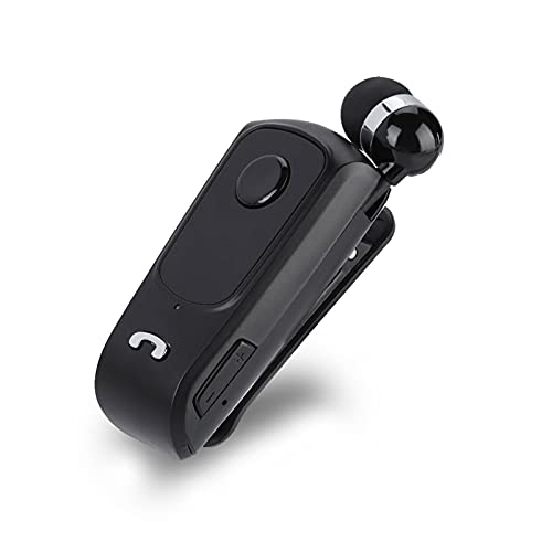 Garsent Bluetooth Headset, 5 Hrs Talk Wasserdicht Kabellos Bluetooth4.1 Kopfhörer Einziehbarer Freisprech, mit Mikrofonger Lärmminderung In-Ear-Kopfhörer für Fahrer, Trucker von Garsent