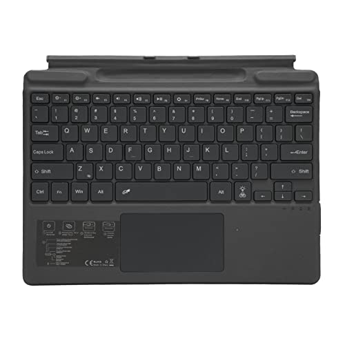 Garsent Bluetooth-Tastatur für Pro 8 Pro X, Ultradünne Tragbare Kabellose Bluetooth-Tastatur mit RGB-Beleuchtungseffekten, 2-Tasten-Trackpad, 10 M Kabellose Reichweite von Garsent