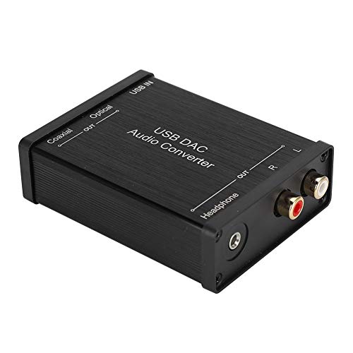 Garsent DAC-Audio-Konverter, USB-Digital-Analog-DAC-Audio-Konverter 3,5-mm-Stereo-Audio-Konverter für Blu-ray-DVD-Player Xbox One PS3 von Garsent