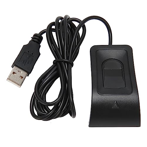 Garsent Desktop-USB-Fingerabdruckleser, Fingerabdruckscanner, PC-Dongle mit 10 Fingern Kapazität, Automatische Fingererkennung, für Zugangskontrolle, Fingerabdruck-Root-Suche, von Garsent