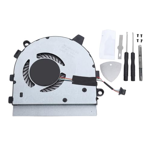 Garsent Ersatz-CPU-Lüfter für 13 7390 P113G001 2-in-1-Laptop, 4-poliger Stromanschluss, CPU-Kühlerlüfter aus Aluminiumlegierung mit Reparatursatz, Verbesserte Kühlfunktion von Garsent