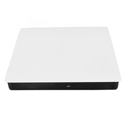 Garsent Externes USB 3.0-CD-DVD-Laufwerk, Tragbarer Plug-and-Play-Hochgeschwindigkeits-DVD-Brenner für Laptop-Desktop-PC, Unterstützt DVD-/CD-Wiedergabe, Datenübertragung, (White) von Garsent