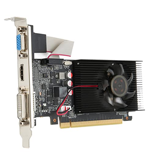 Garsent GT610 2G DDR3-Grafikkarte, 810 MHz Kernfrequenz, HD-Multimedia-Schnittstelle, DVI VGA, Lüfter, Stabiler Betrieb, PCB-Material von Garsent