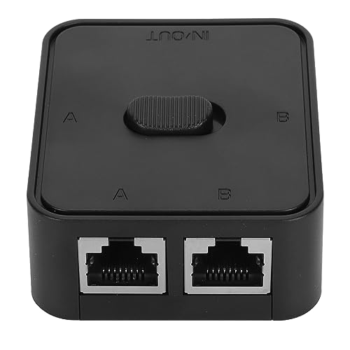 Garsent Gigabit-Ethernet-Switch, 2-in-1-Out- oder 1-in-2-Out-Netzwerk-Hub, Hochgeschwindigkeitsübertragung, Stromlos, Einfache Installation, RJ45-CAT6-Port von Garsent