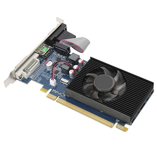 Garsent HD6450-Grafikkarte, 2G DDR3-Gaming-Grafikkarte, 64-Bit-Computergrafikkarte, PCI Express 3.0-Steckplatz, AMD-Chip, Geräuscharm, Niedrige Temperatur von Garsent