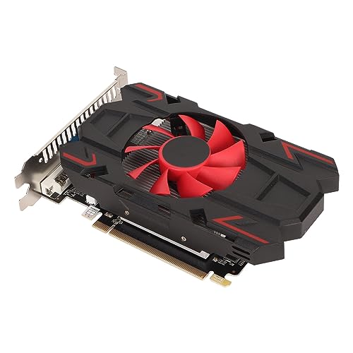 Garsent HD7670 4-GB-Grafikkarte DDR5-Gaming-Grafikkarte mit Einzellüfter HDMI/DVI/VGA-Anzeigeschnittstelle 650 MHz Kernfrequenz 1800 MHz Speicherfrequenz (HD7670 4 GB DDR5) von Garsent