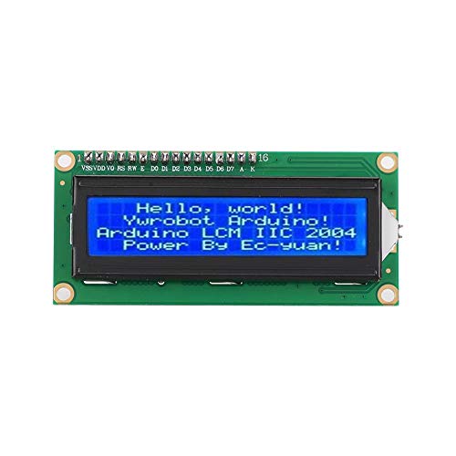 Garsent HW-060A LCD-Anzeigemodul, 3,3 V 1602 LCD-Bildschirm IIC I2C-Modul-Schnittstellenadapter für UNO Raspberry pi, Blaue Hintergrundbeleuchtung von Garsent